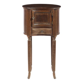 19th Century Half-Moon Bedside Table For Sale