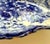 Late 19th Century Antique Flow Blue Serving Bowl With Scalloped Edge For Sale - Image 5 of 7