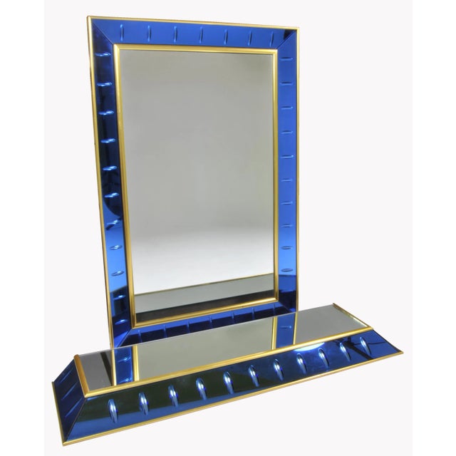 1950s Mirror with Small Console from Cristal Art, Italy, 1950, Set of 2 For Sale - Image 5 of 7