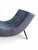 Attributed to Adrian Pearsall Wave Chaise Lounge Chair – Mid Century Modern Blue Bouclé For Sale - Image 14 of 16