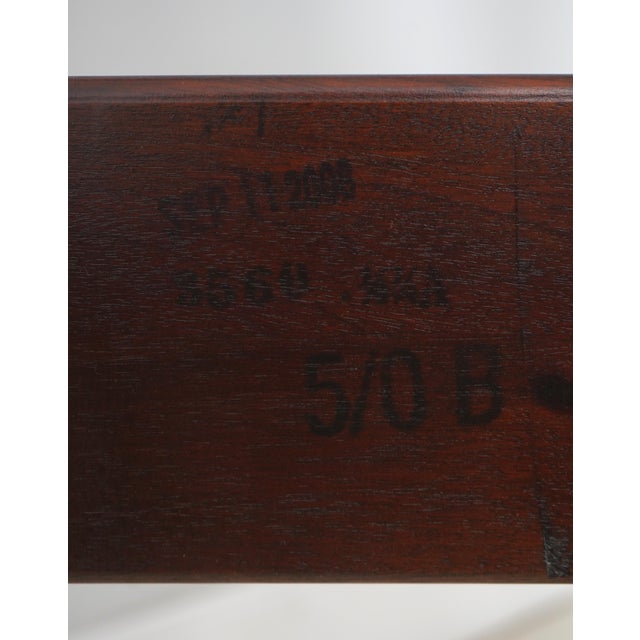 Stickley Rice Carved Mahogany Queen Size 4 Post Bed For Sale - Image 17 of 18