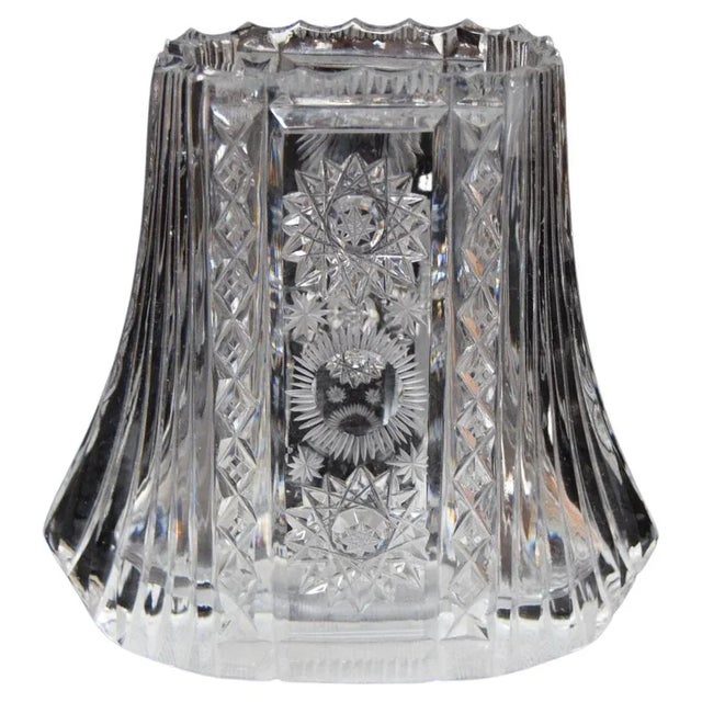 Vintage Vase in Cut Crystal Glass, 1960s For Sale - Image 10 of 10