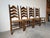 Vintage French Country Style Tall Ladder Back Rush Seat Dining Chairs – Set of 4 For Sale In Miami - Image 6 of 18