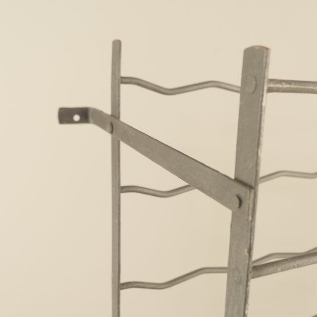 Metal Antique French Metal Wine Rack, 1900 For Sale - Image 7 of 9