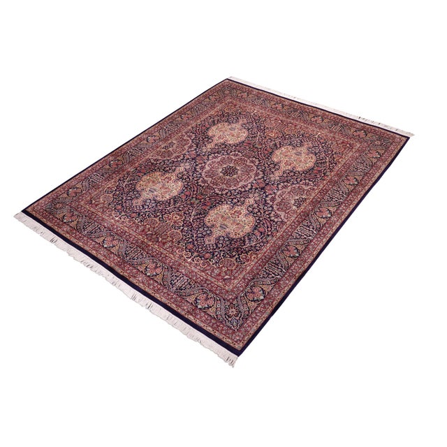 Designed with mesmerizing intricacy and gorgeous color palette, this hand-knotted masterpiece demonstrates the beauty and...