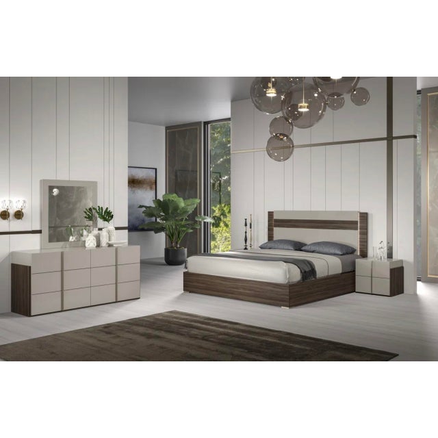 Casa Milano Aryan 5-Piece Italian Bedroom Set With Led Bed For Sale In Houston - Image 6 of 6