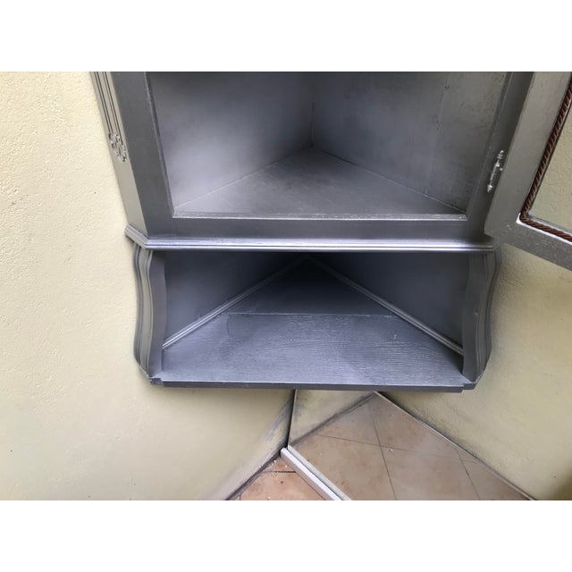 Corner Cabinet with Glass Doors, 1980s For Sale - Image 18 of 18