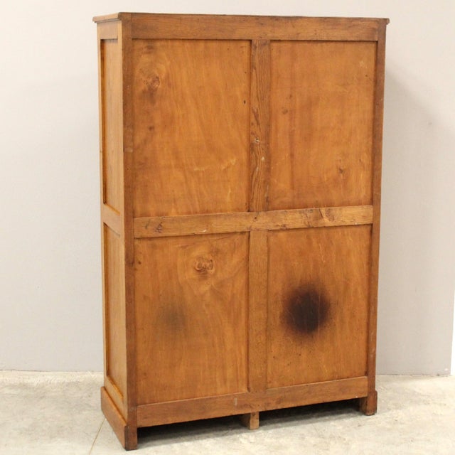 Wood Vintage Filing Cabinet in Oak, 1920s For Sale - Image 7 of 15