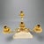 1960s 1960s Aldo Tura Modernist Three-Arm Candelabra For Sale - Image 5 of 8