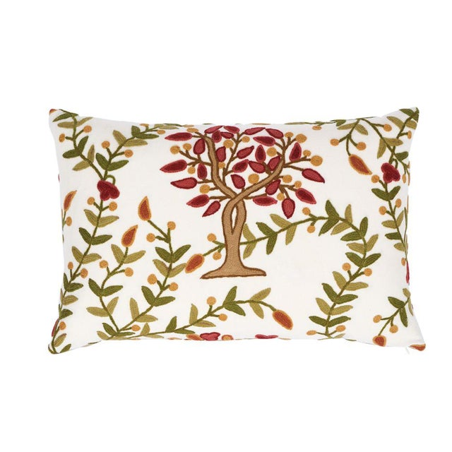 Not Yet Made - Made To Order Schumacher Highgrove Tree Crewel Pillow For Sale - Image 5 of 5