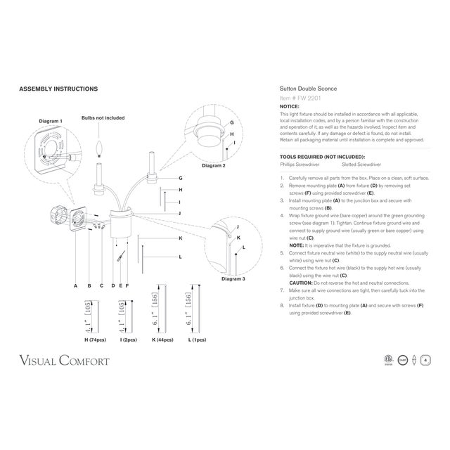 2020s Fisher Weisman for Visual Comfort Signature Sutton Double Sconce in Polished Nickel For Sale - Image 5 of 6
