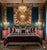Vintage Hollywood Regency Mediterranean Style Ebony and Parcel Gilt King Size Headboard-Newly Painted For Sale - Image 14 of 14