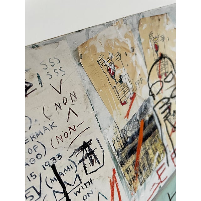 2020s Jean Michel Basquiat (1960-1988), Piscine Versus the Best Hotels, 1982, Copyright Estate of Jean-Michel Basquiat Licensed Reproduction For Sale - Image 5 of 13