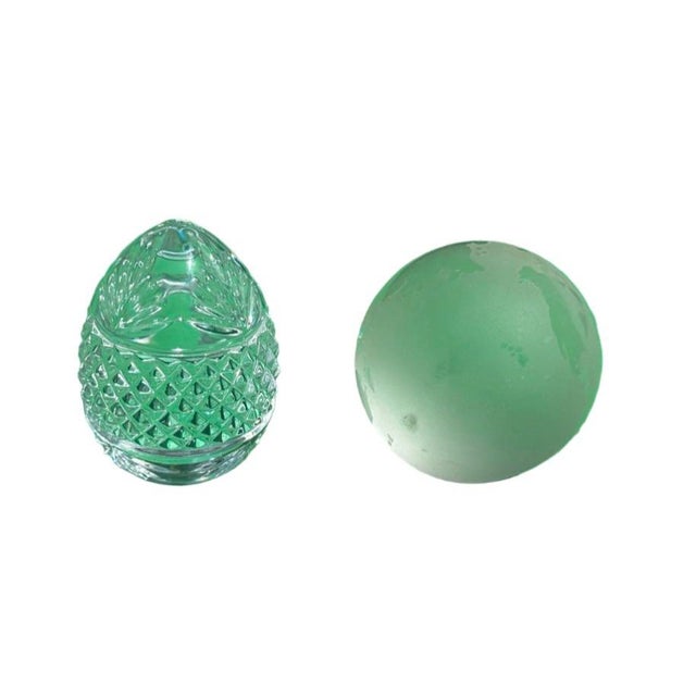 Up for consideration is a beautiful vintage trio of glass paperweights. These would look lovely in your home, and they are...