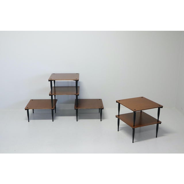 Model T8 Stackable Tables by Vico Magistretti for Azucena Italia, 1954, Set of 6 For Sale - Image 16 of 18