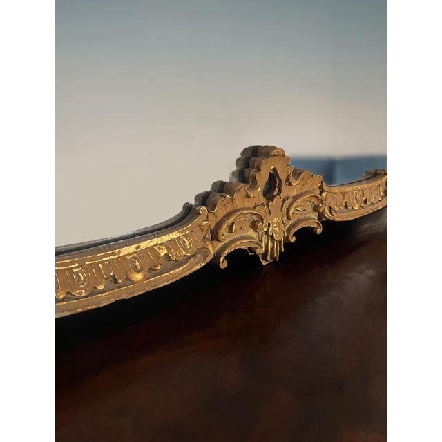 Antique French Rococo Giltwood Mirror For Sale - Image 9 of 11