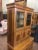 Antique Oak & Walnut 2 Piece Drop Front Secretary Bookcase For Sale - Image 4 of 11