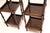 Brown Vintage Georgina Style Three-Tier Side Tables, 1930, Set of 2 For Sale - Image 8 of 9
