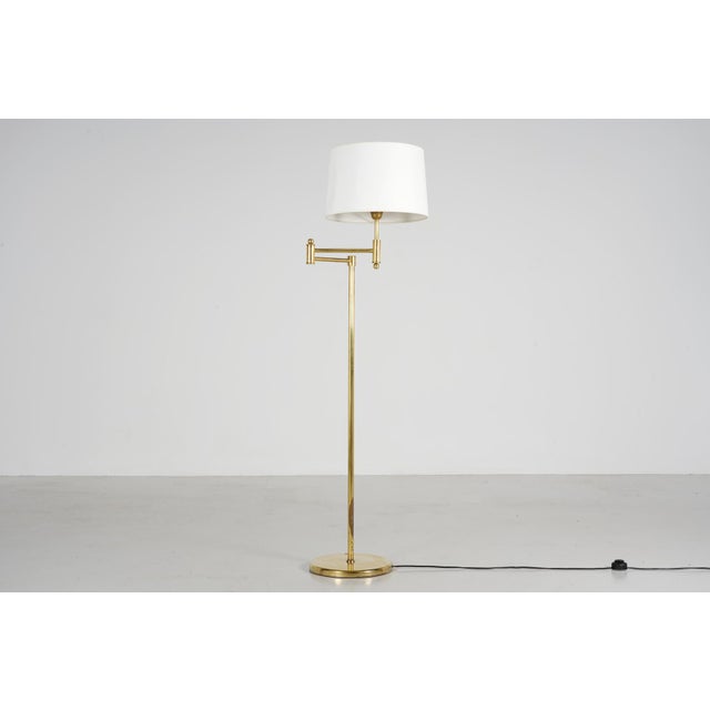Reading Floor Lamp in Brass, 1980s For Sale - Image 3 of 8