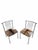 MCM B. Brody Chrome Spindle Back Side Chairs Newly Reupholstered – Pair For Sale - Image 9 of 12