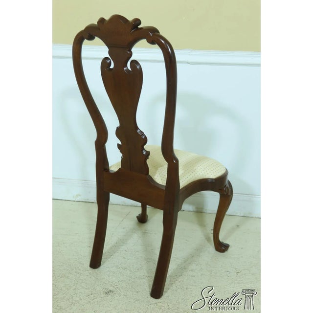 Wood Set of 8 Stickley Colonial Williamsburg Mahogany Dining Room Chairs For Sale - Image 7 of 13