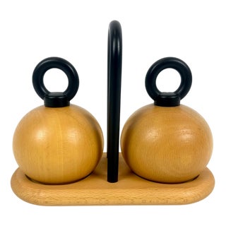 Salt & Pepper Mills Ball Boy by Richard Nissen & Carsten Jørgensen for Bodu, Denmark, 1980s, Set of 3 For Sale