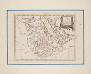 Map of Nubia and Abyssinia by Antonio Zatta, 1784