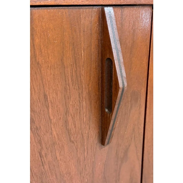 Mid-Century Modern Brazilian Style 2-Piece Walnut Bar Storage Cabinet For Sale - Image 15 of 15