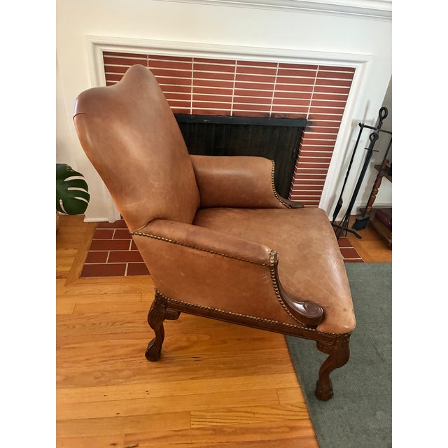 This is a beautiful light brown real leather chair. It is vintage styled from Sigla, company in Los Angeles that makes...