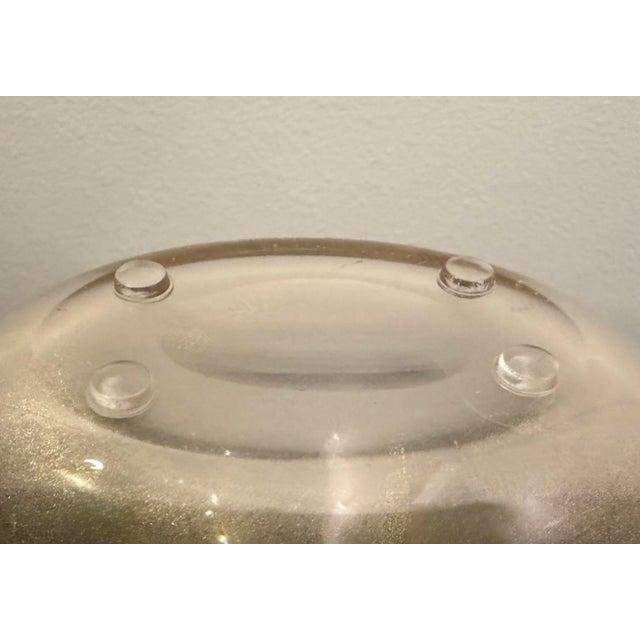 Glass Global Views Golden U Vase For Sale - Image 7 of 7