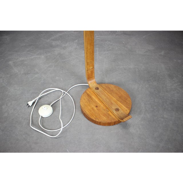Mid-Century Scandinavian Wooden Floor Lamp, 1970s For Sale - Image 6 of 14