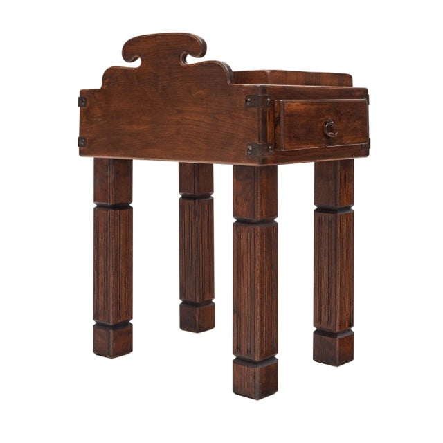 Brown French Vintage Butcher Block For Sale - Image 8 of 9