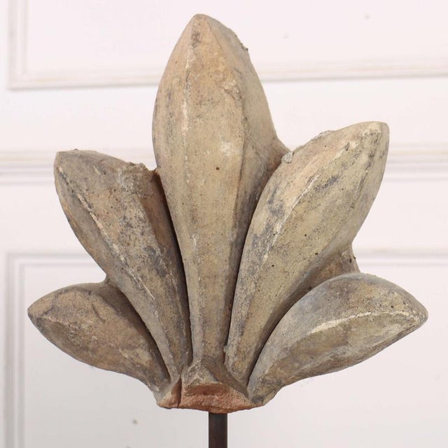 Beige Stone Fragments on Stand, 1890s, Set of 2 For Sale - Image 8 of 9