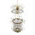 Russian large pendant two-light lantern (lantern) in the style of Louis XVI, with a bronze frame for mounting the main...