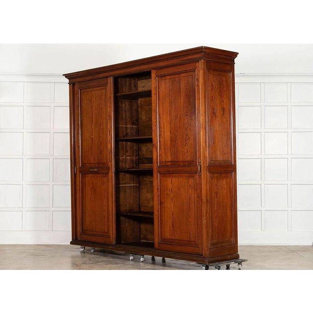 Late 19th Century 19th Century English Pine Housekeepers Cupboard, 1890 For Sale - Image 5 of 18