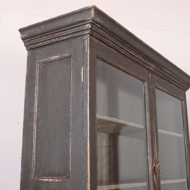 English Glazed Display Bookcase For Sale - Image 13 of 16
