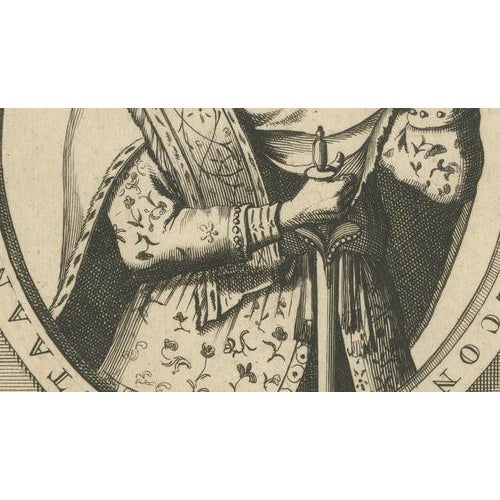 After Havart, Abdullah Qutb Shah, King of Golconda Portrait, Engraving, 1700 For Sale - Image 5 of 9