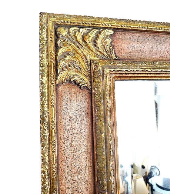 Gold Beveled Wall Mirror 1999 For Sale - Image 8 of 11
