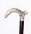 Antique French Art Nouveau Silver Topped Walking Cane Stick, 1890s For Sale - Image 6 of 15