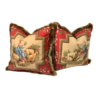 Pair of Cowtan & Tout Pillows For Sale