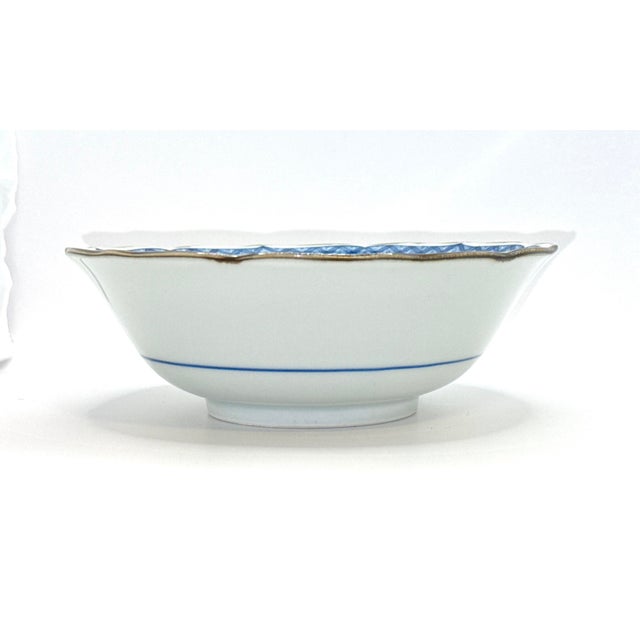 1970s Vintage 1970s Blue Peacock Bowl For Sale - Image 5 of 7