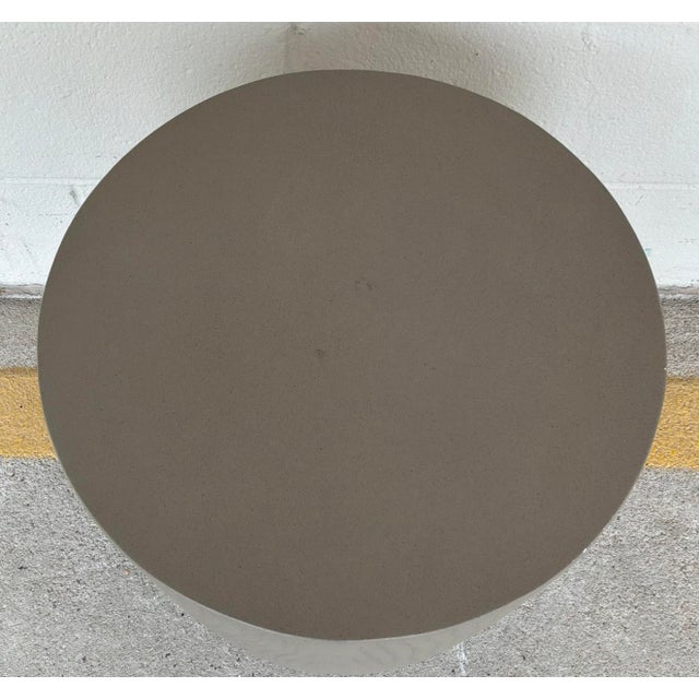 Stylish Made Goods Modern Gray Concrete Bernt Garden Stool, showroom floor sample