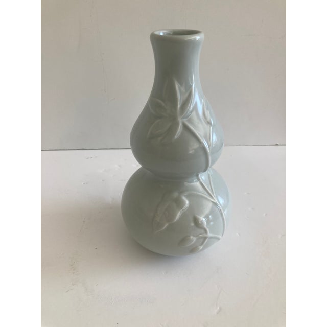 2010s Victoria Hagan Celadon Gourd Vase For Sale - Image 5 of 7