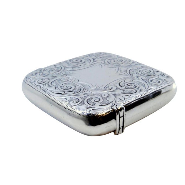 Silver Matchbox with Engraved Plant Motifs For Sale - Image 10 of 10