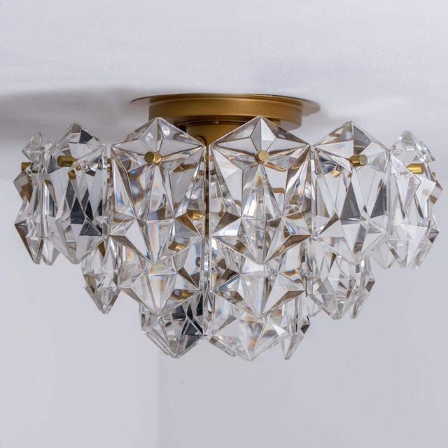 This modernist design flush mount was designed by the kinkeldey design team during the 1970s, and manufactured in germany....