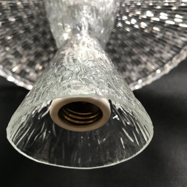 Vintage Glass Ceiling Lamp, 1970s For Sale - Image 16 of 18