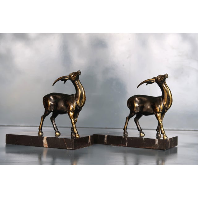 Pair of French Art Deco 1930 Bookends For Sale - Image 4 of 6