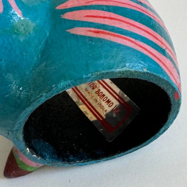 Vintage Mid 20th Century Handmade Folk Art Bird Napkin Rings - Set of 6 For Sale - Image 9 of 9