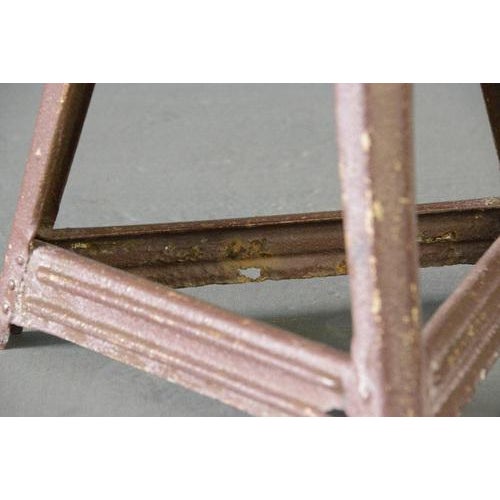 Industrial Factory Stool by Rowac, 1930s For Sale - Image 5 of 12