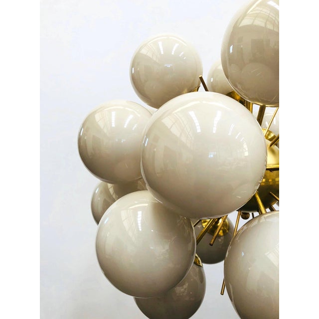 Fabio Ltd 21st Century Ventiquattro Natural Brass Murano Sputnik Chandelier by Fabio LTD For Sale - Image 4 of 6